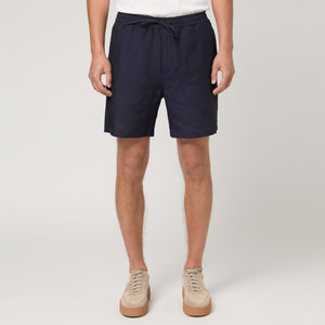 Men's Straight Leg Linen Drawstring Shorts