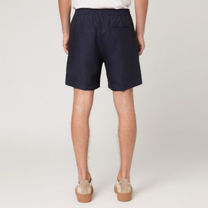 Men's Straight Leg Linen Drawstring Shorts