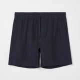 Men's Straight Leg Linen Drawstring Shorts