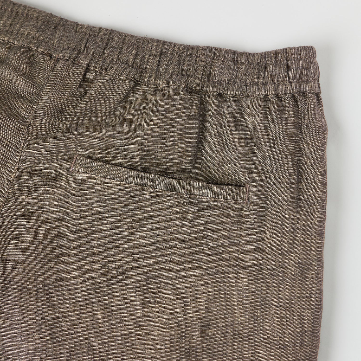Men's Straight Leg Linen Drawstring Shorts