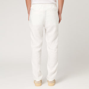 Men's Straight Leg Linen Drawstring Trousers