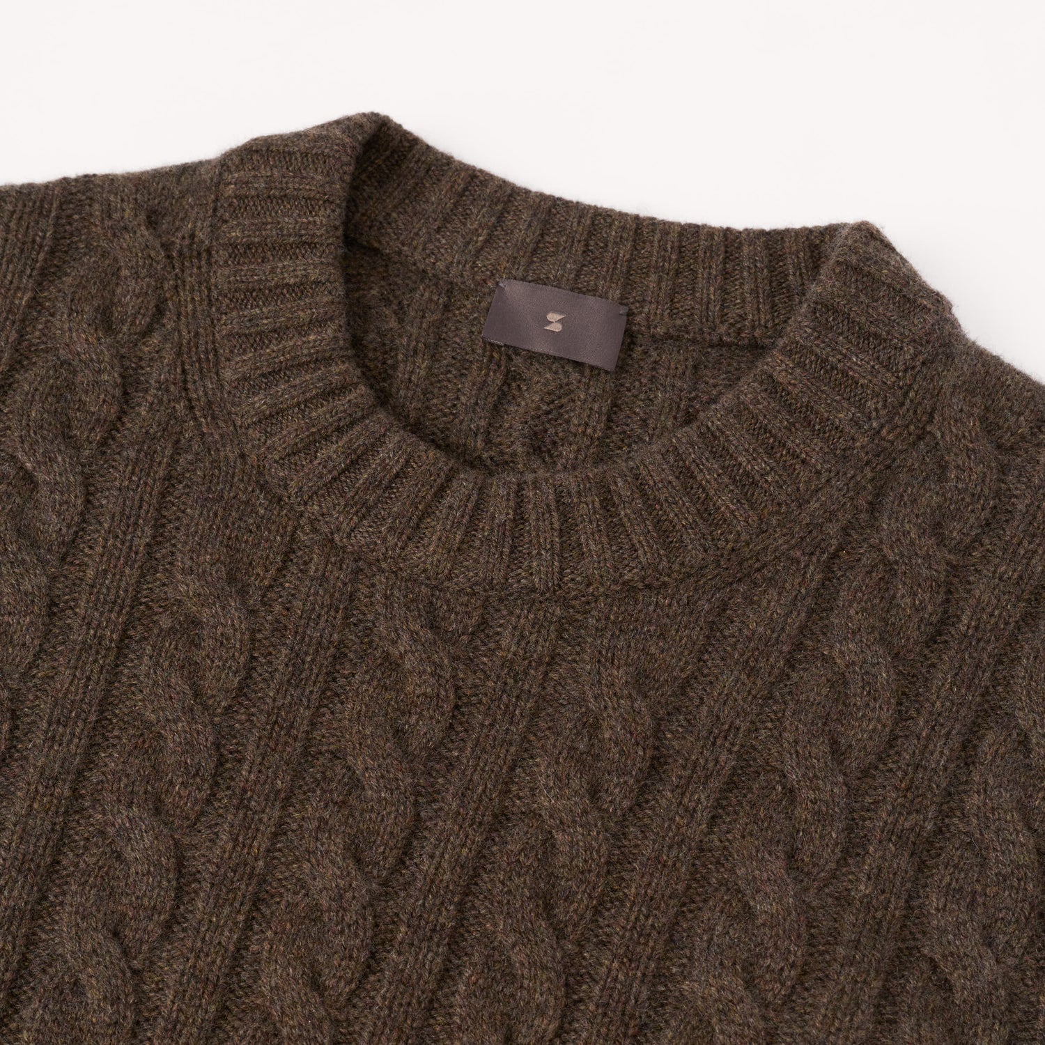 Men's Wool-Cashmere Cable Sweater