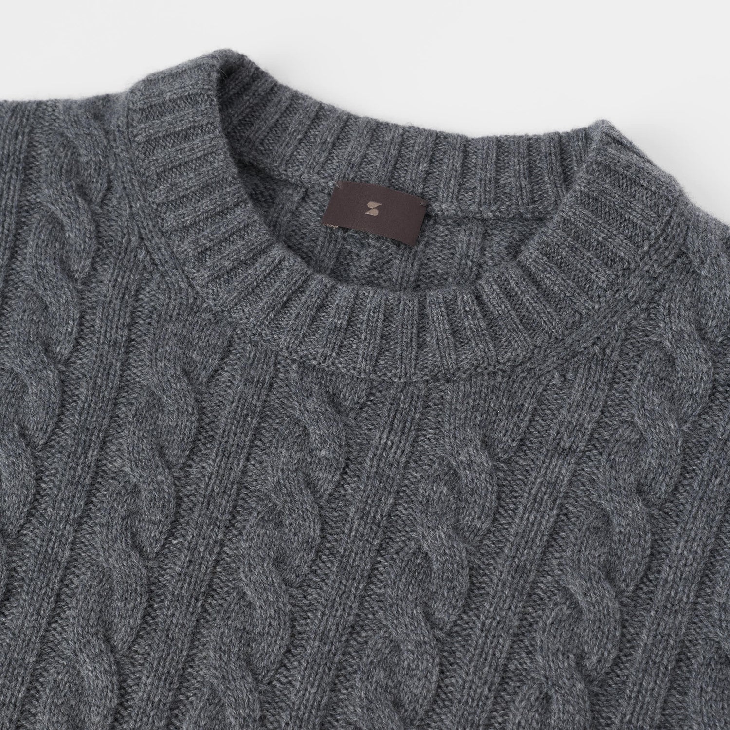 Men's Wool-Cashmere Cable Sweater