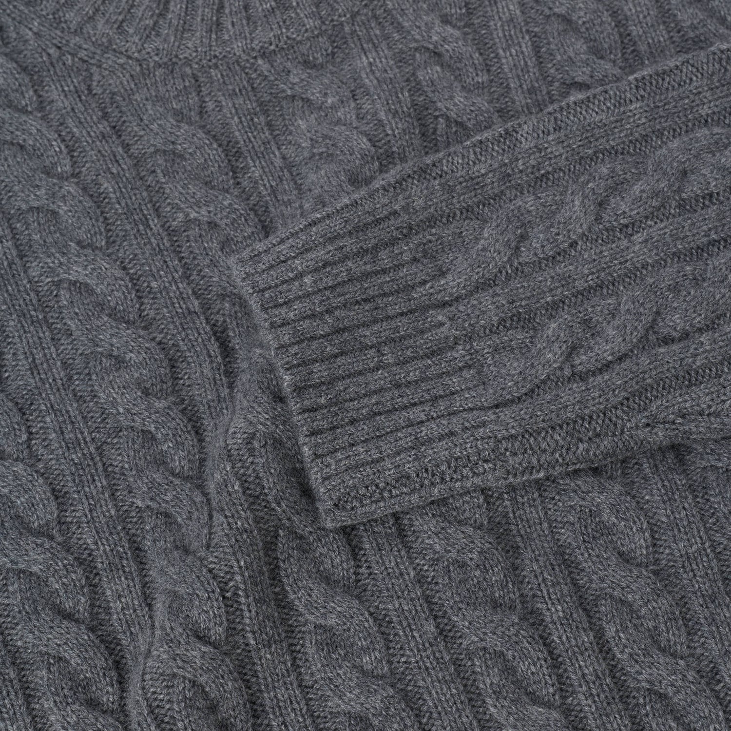 Men's Wool-Cashmere Cable Sweater