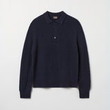 Men's Wool-Cashmere Rib Polo