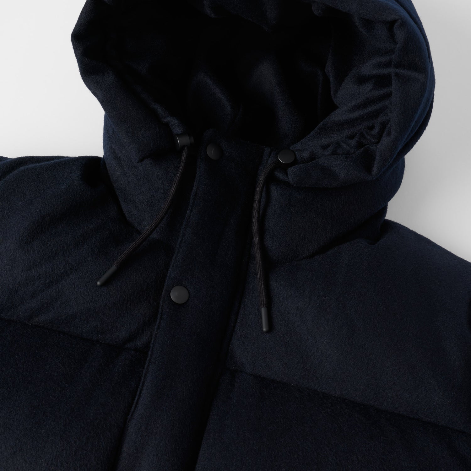 Men's Hooded Wool Goose Down Puffer