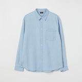 Men's Relaxed Cotton-Chambray Shirt