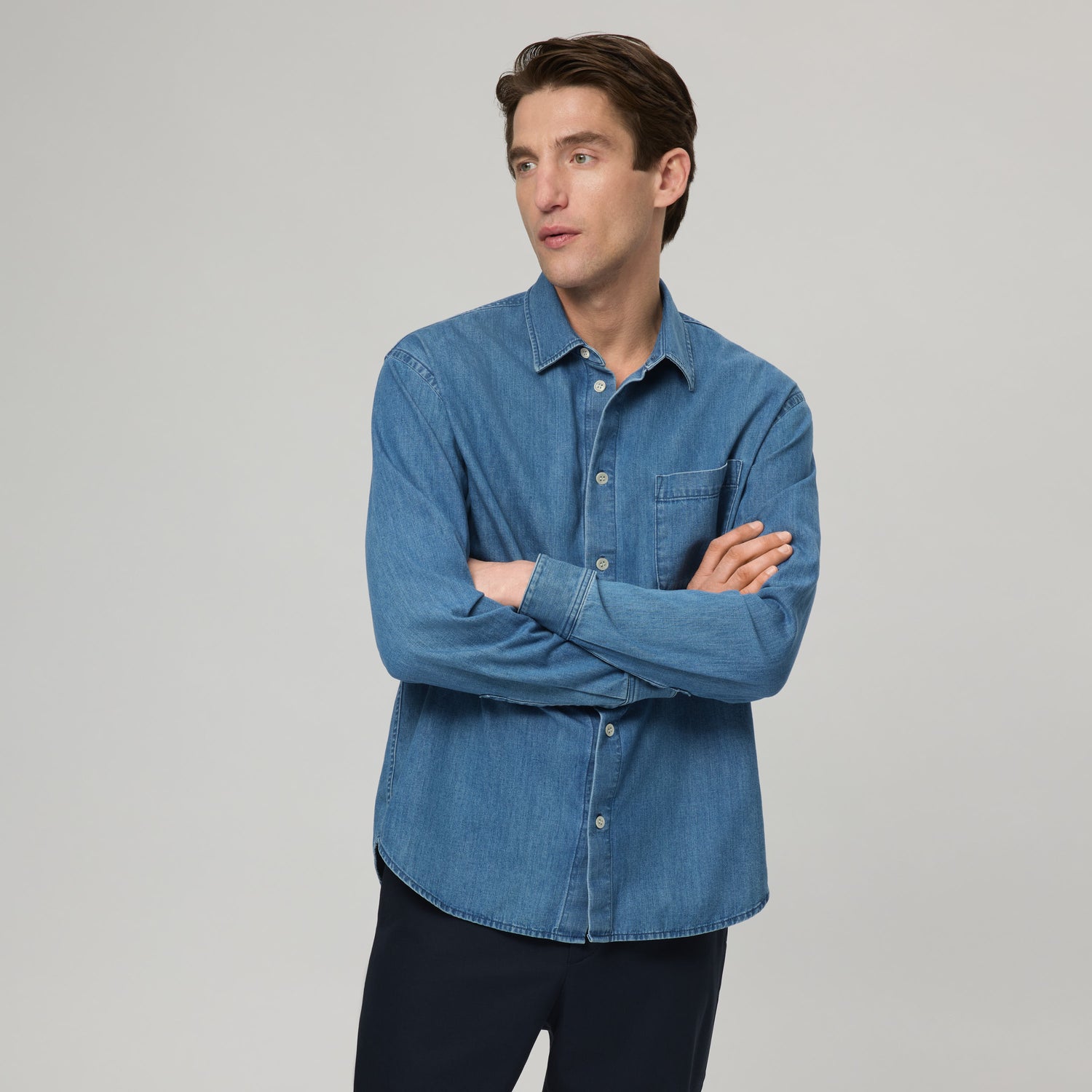 Men's Relaxed Denim Shirt