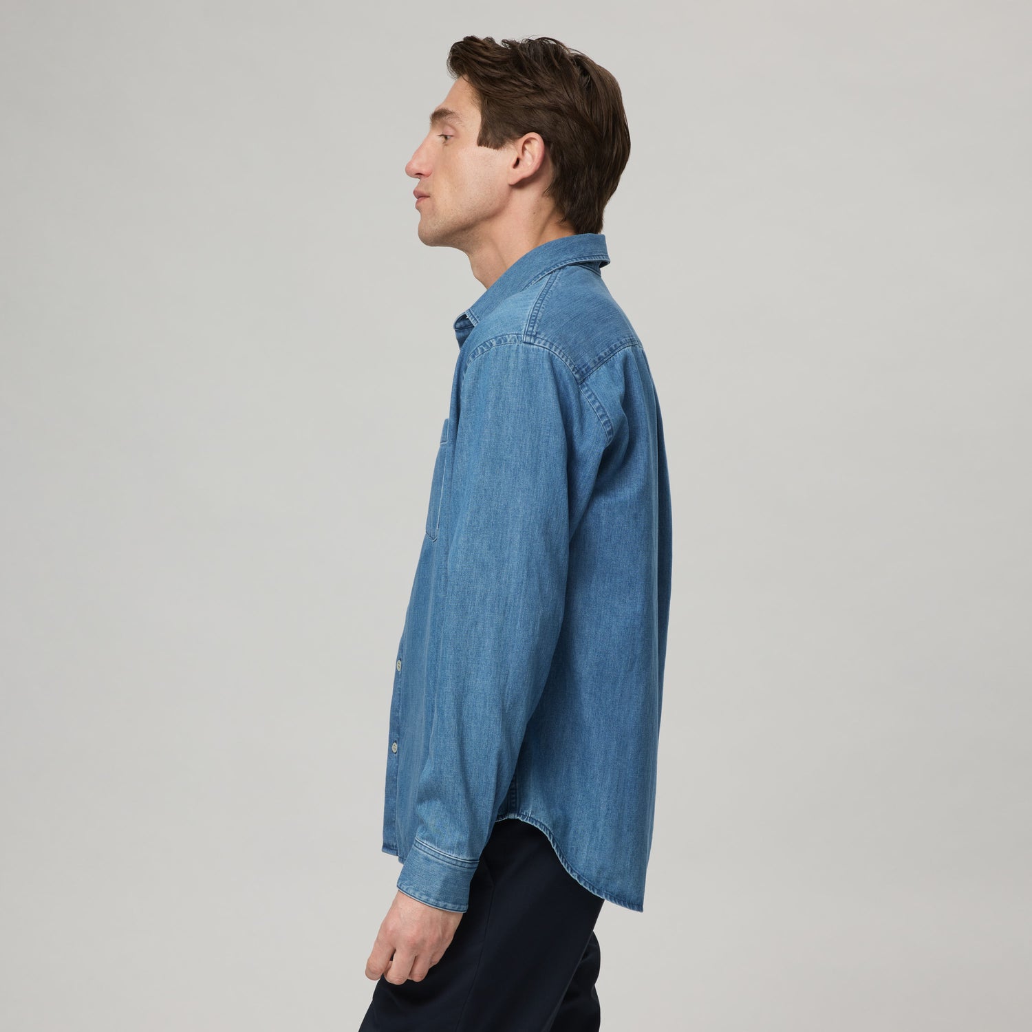 Men's Relaxed Denim Shirt