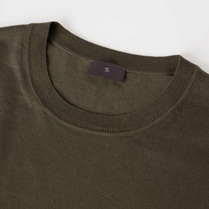 Men's Silk-Cotton Crew Neck