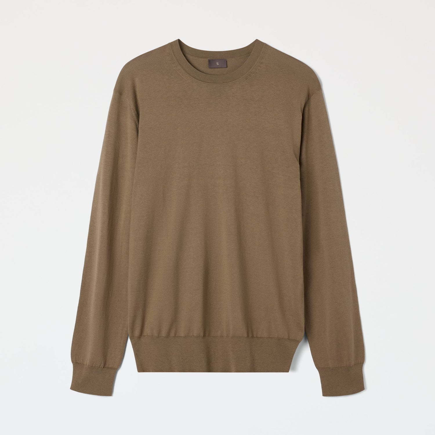 Men's Silk-Cotton Crewneck Sweater
