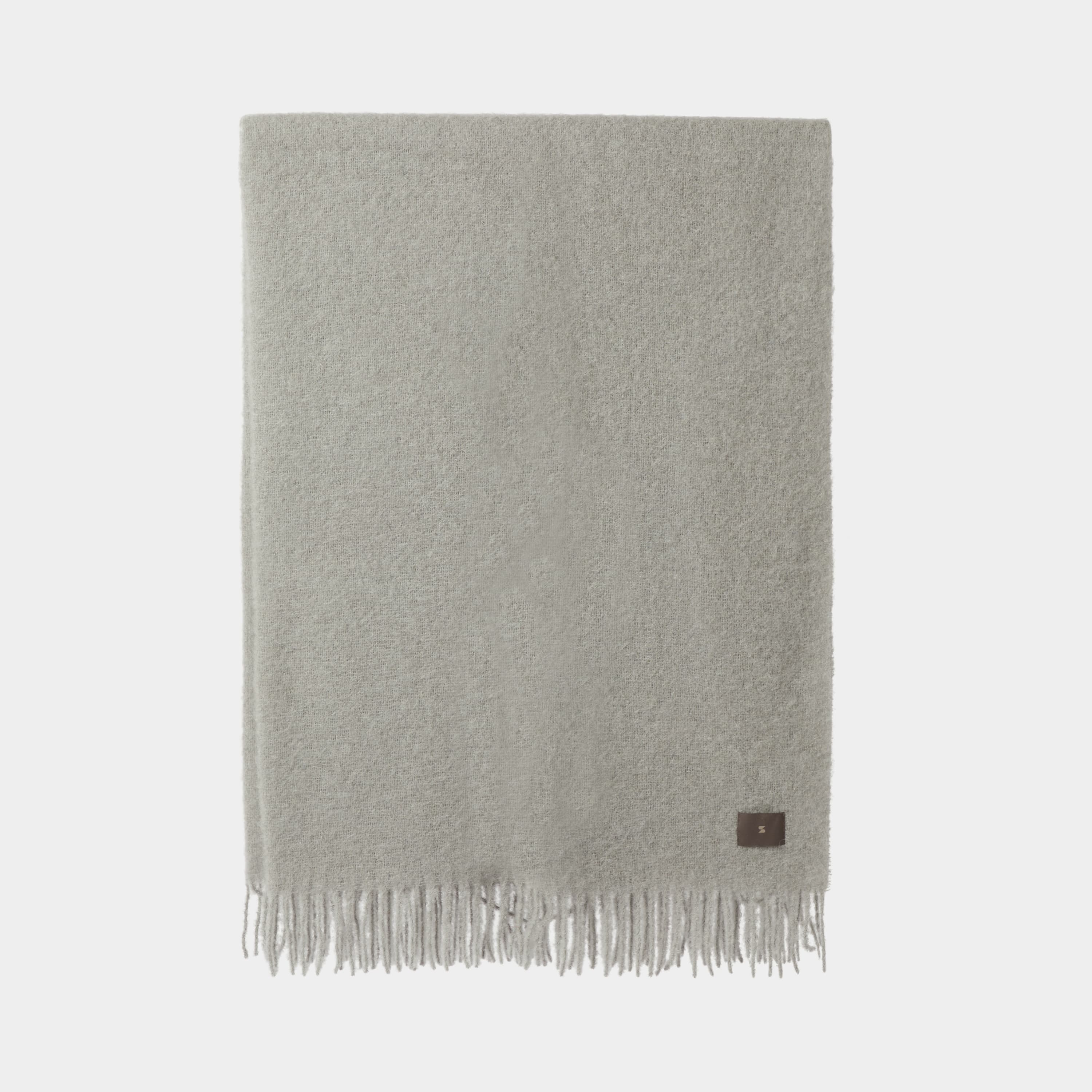 ARVO wool blanket    130x180+fringes グレー ARVO wool blanket 130x180+fringes グレー Arvo Grey Woven