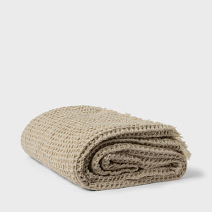 Oversized Waffle Knit Bedspread