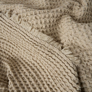 Oversized Waffle Knit Bedspread
