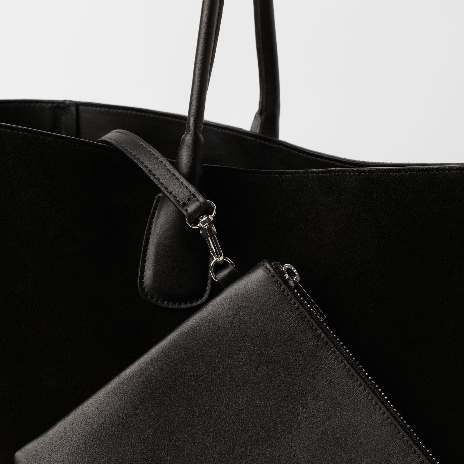 Large Suede Cabas Bag