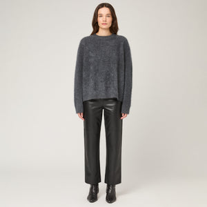 Women's Brushed Cashmere Crewneck Sweater