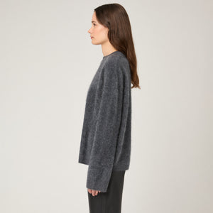 Women's Brushed Cashmere Crewneck Sweater