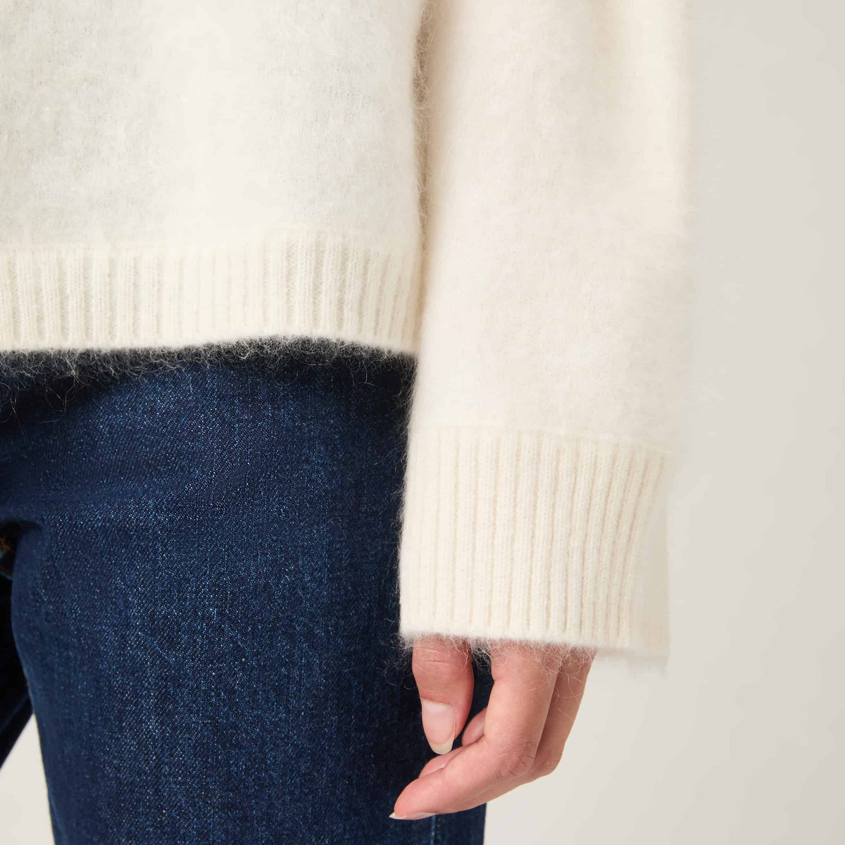 Women's Brushed Cashmere Crewneck Sweater