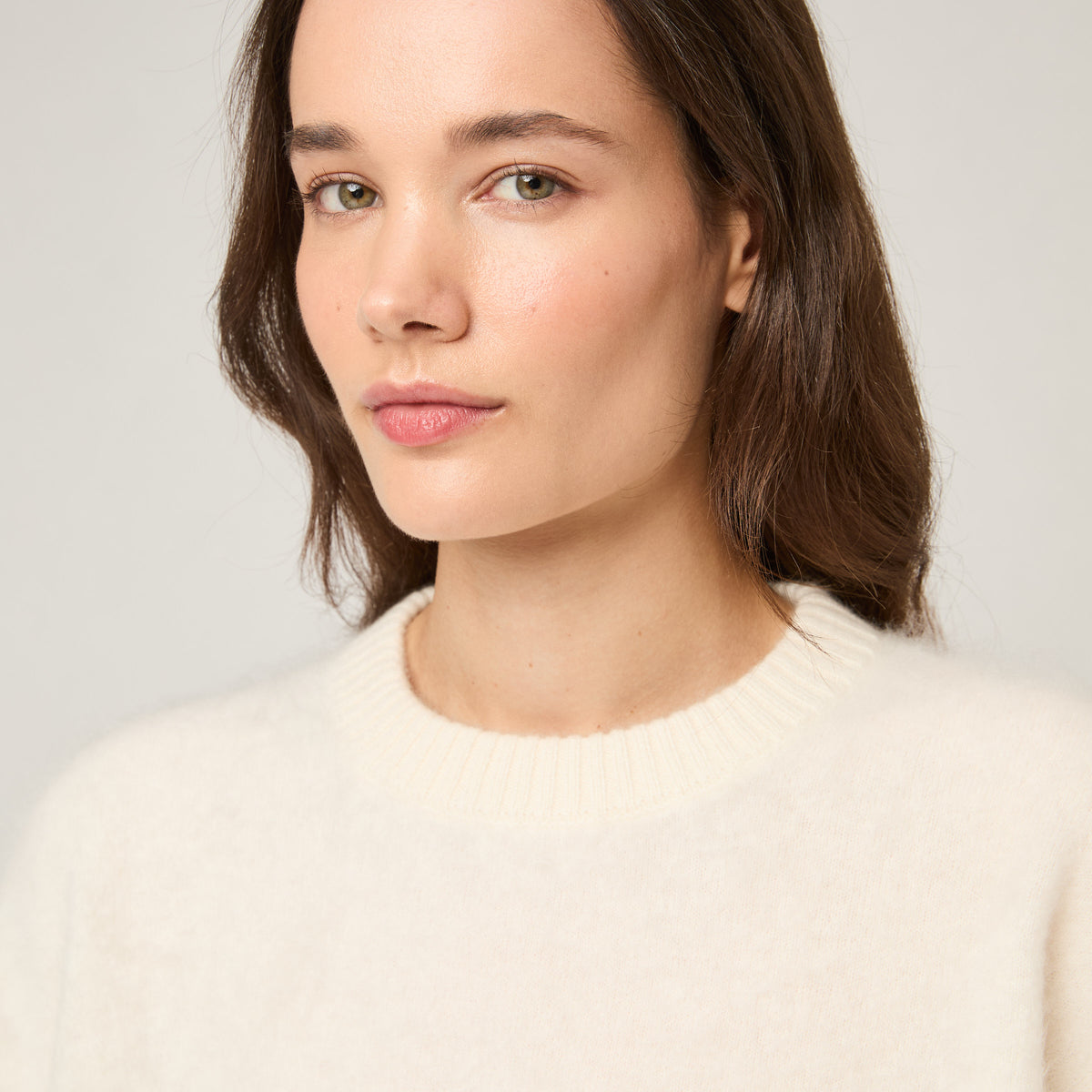 Women's Brushed Cashmere Crewneck Sweater