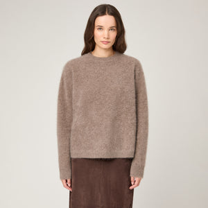 Women's Brushed Cashmere Crewneck