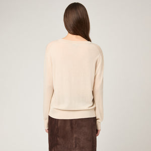 Women's Fine-Knit Cashmere V-Neck Sweater