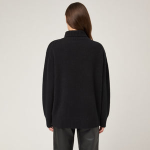 Women's Heavy-Knit Cashmere Roller Neck