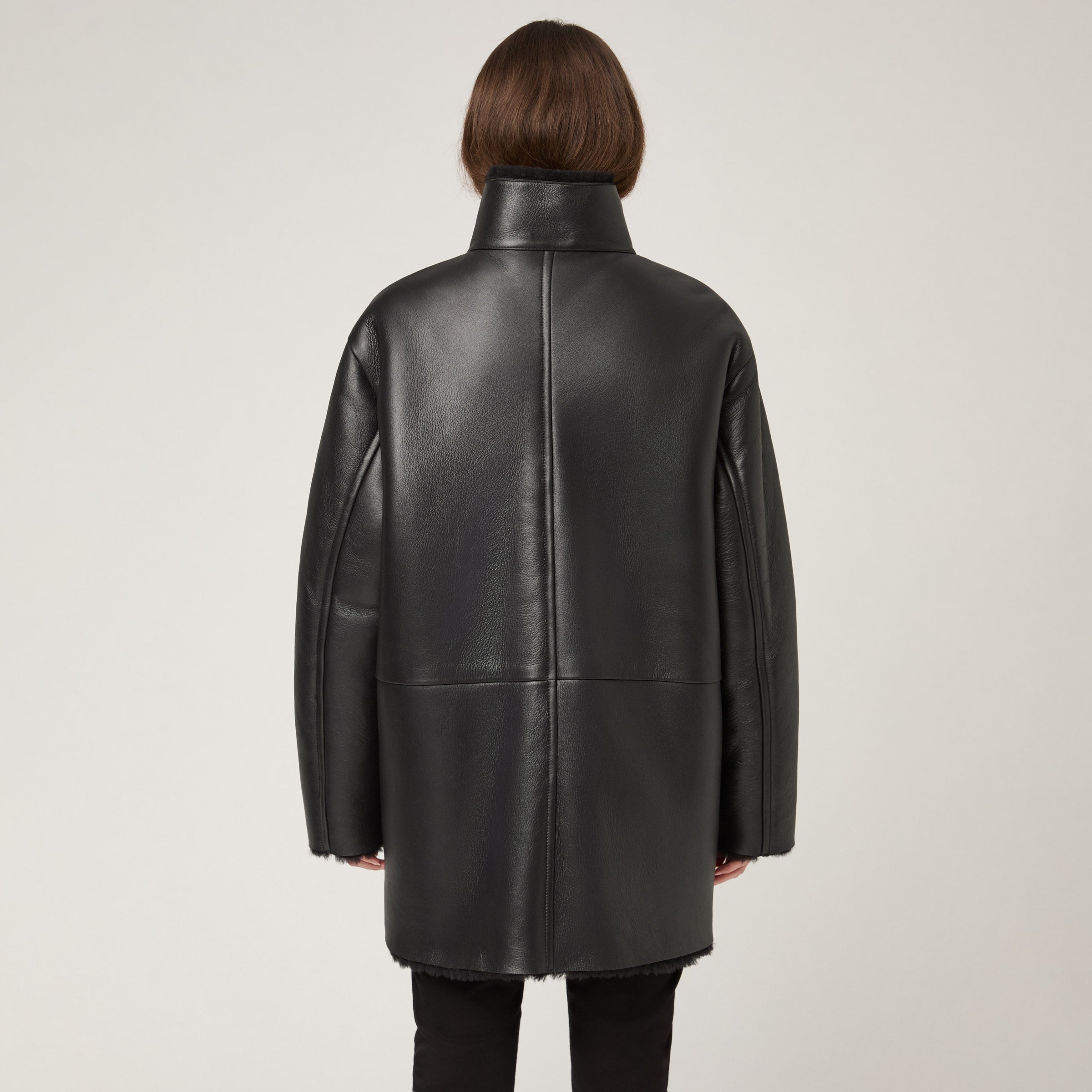 Women's Mid Length Shearling Jacket – Singular Society