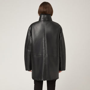 Women's Mid Length Shearling Jacket