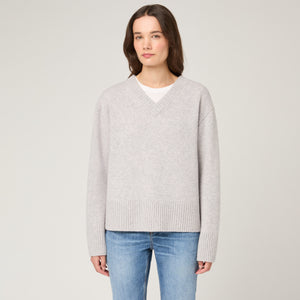 Women's Relaxed Cashmere V-Neck