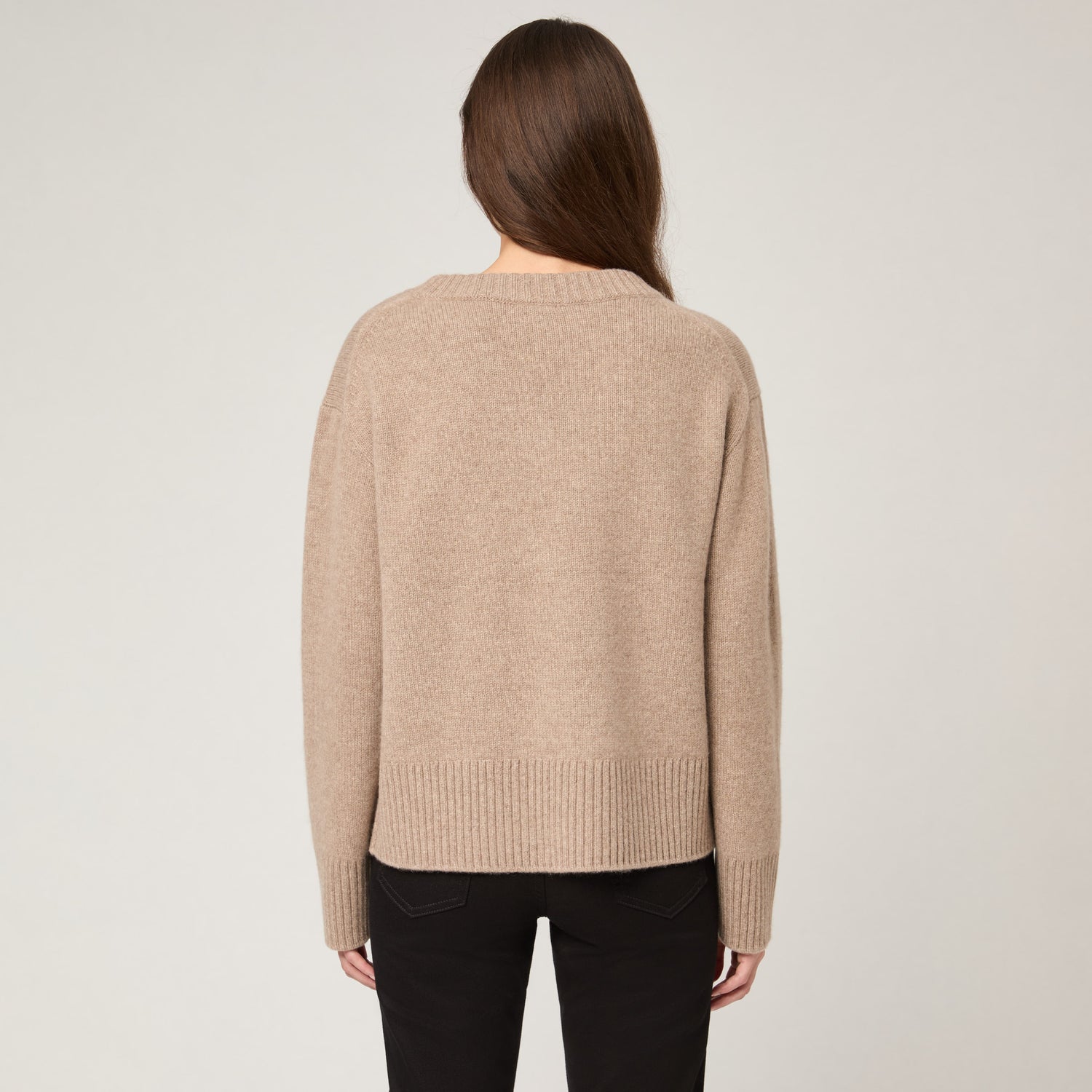 Women's Relaxed Cashmere V-Neck Sweater