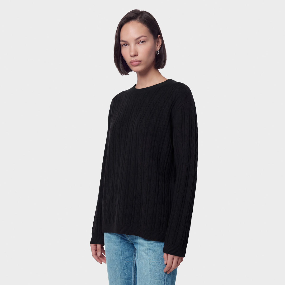 Women's Cashmere Cable Knit Sweater