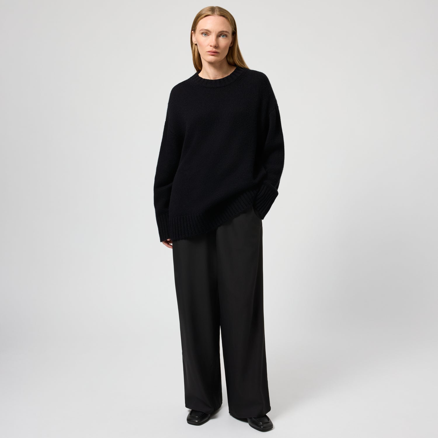 Women's Heavy Wool-Cashmere Sweater