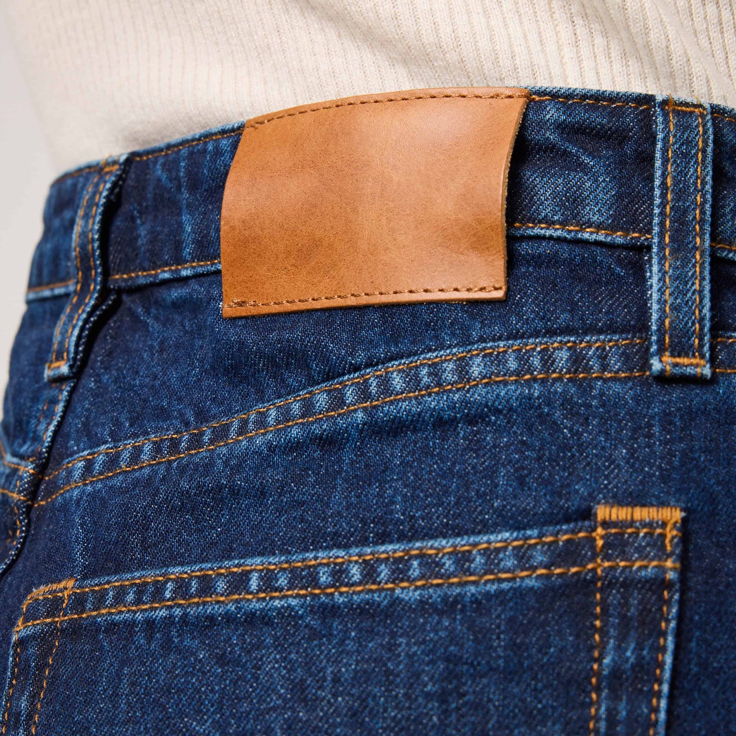 Women's High-Waisted Straight-Leg Denim