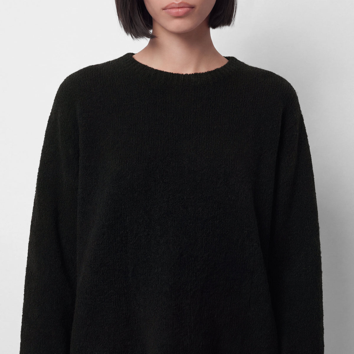 Women's Relaxed Cashmere Bouclé Crewneck