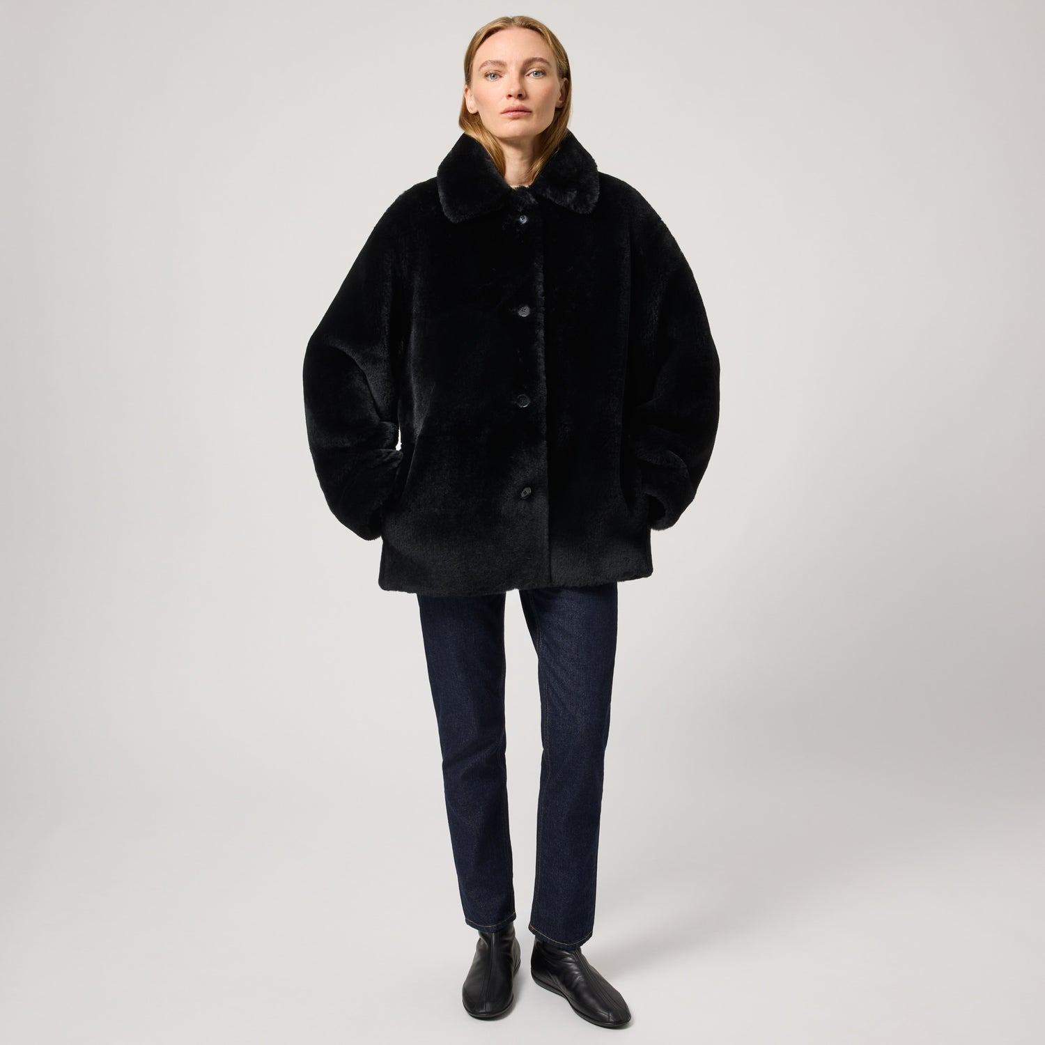 Women's Soft Combed Shearling Jacket