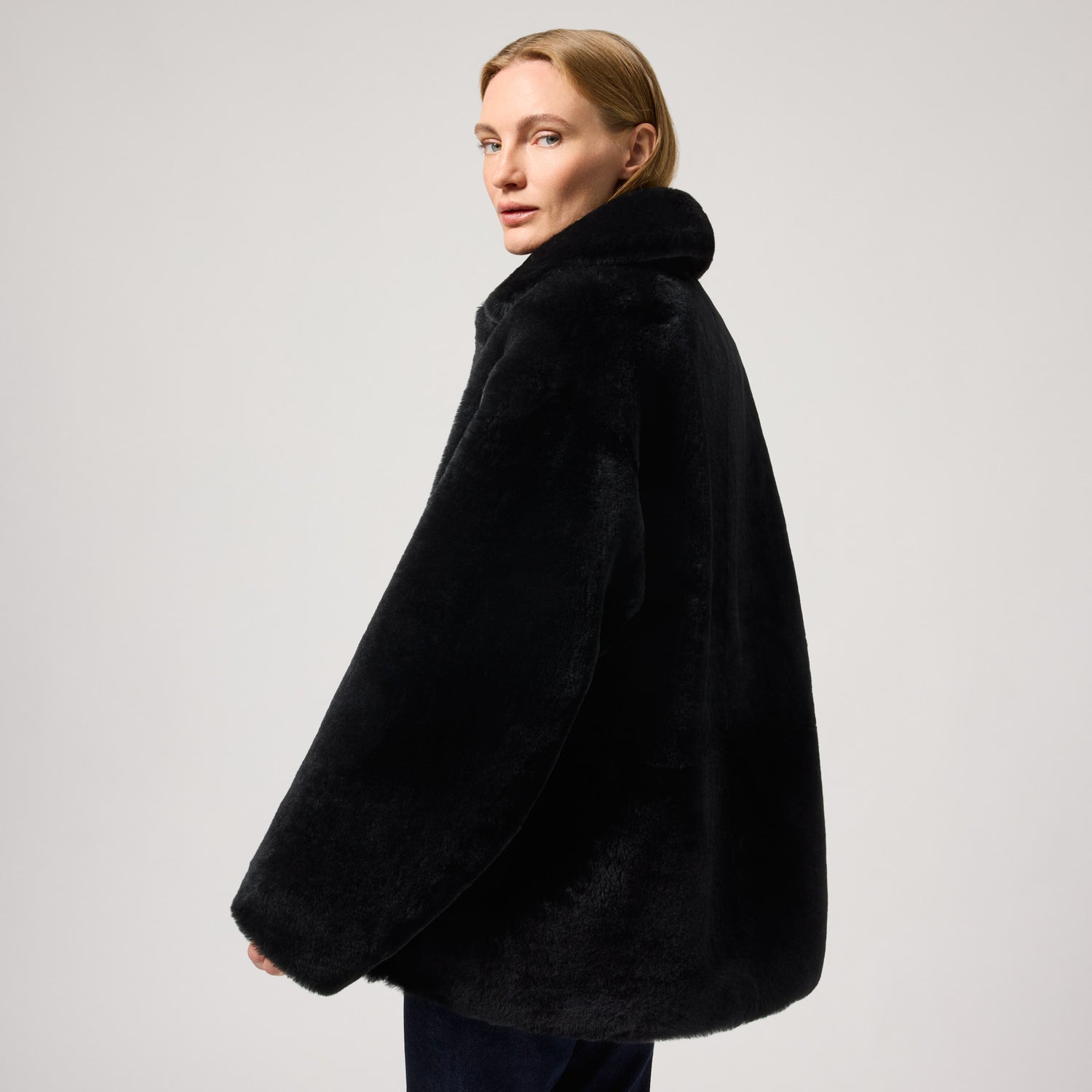 Women's Soft Combed Shearling Jacket