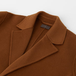 Women's Belted Wool Cashmere Coat in Vicuna