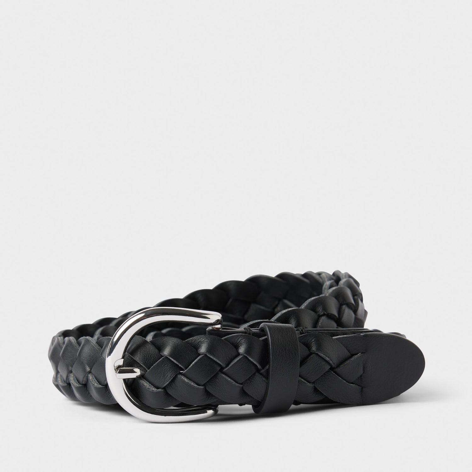 Women's Braided Leather Belt 25mm