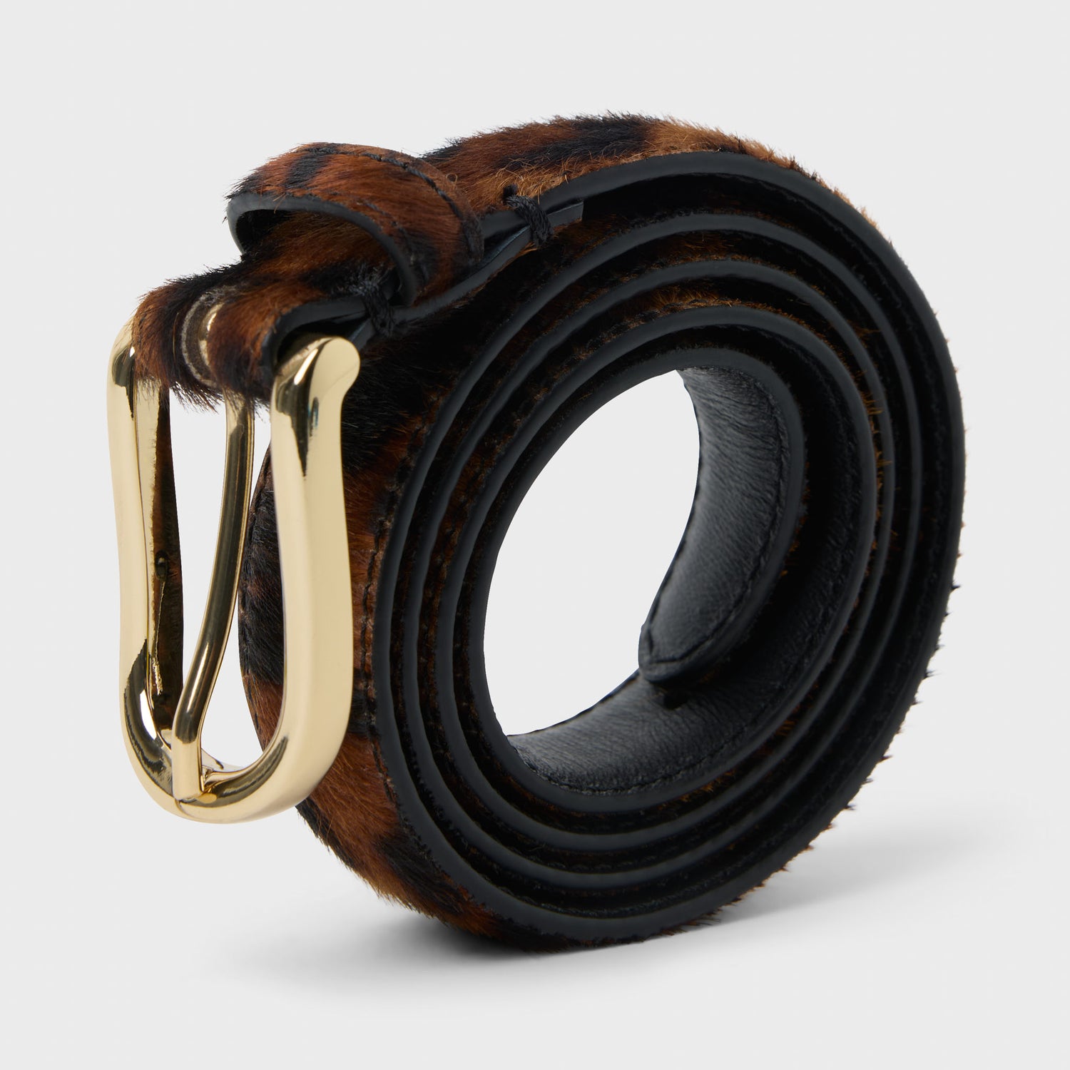 Women's Pony Hair Leather Belt 25mm