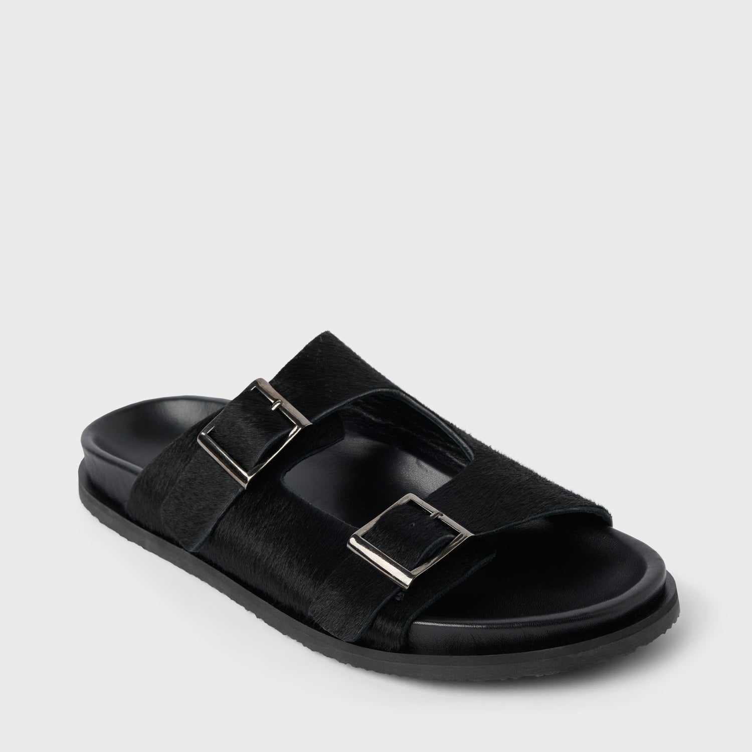 Women's Pony Hair Leather Sandals