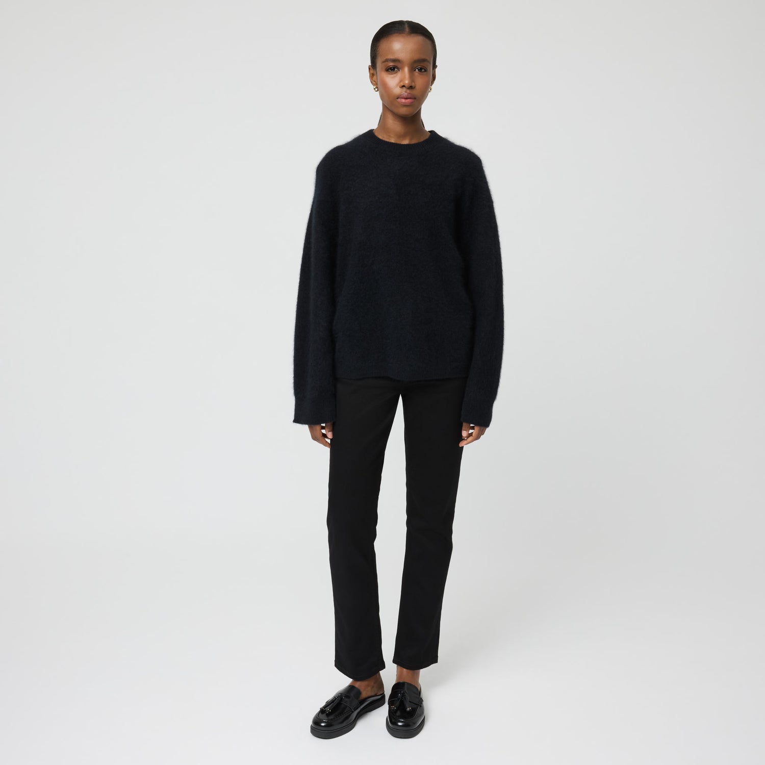 Women's Brushed Cashmere Crewneck Sweater