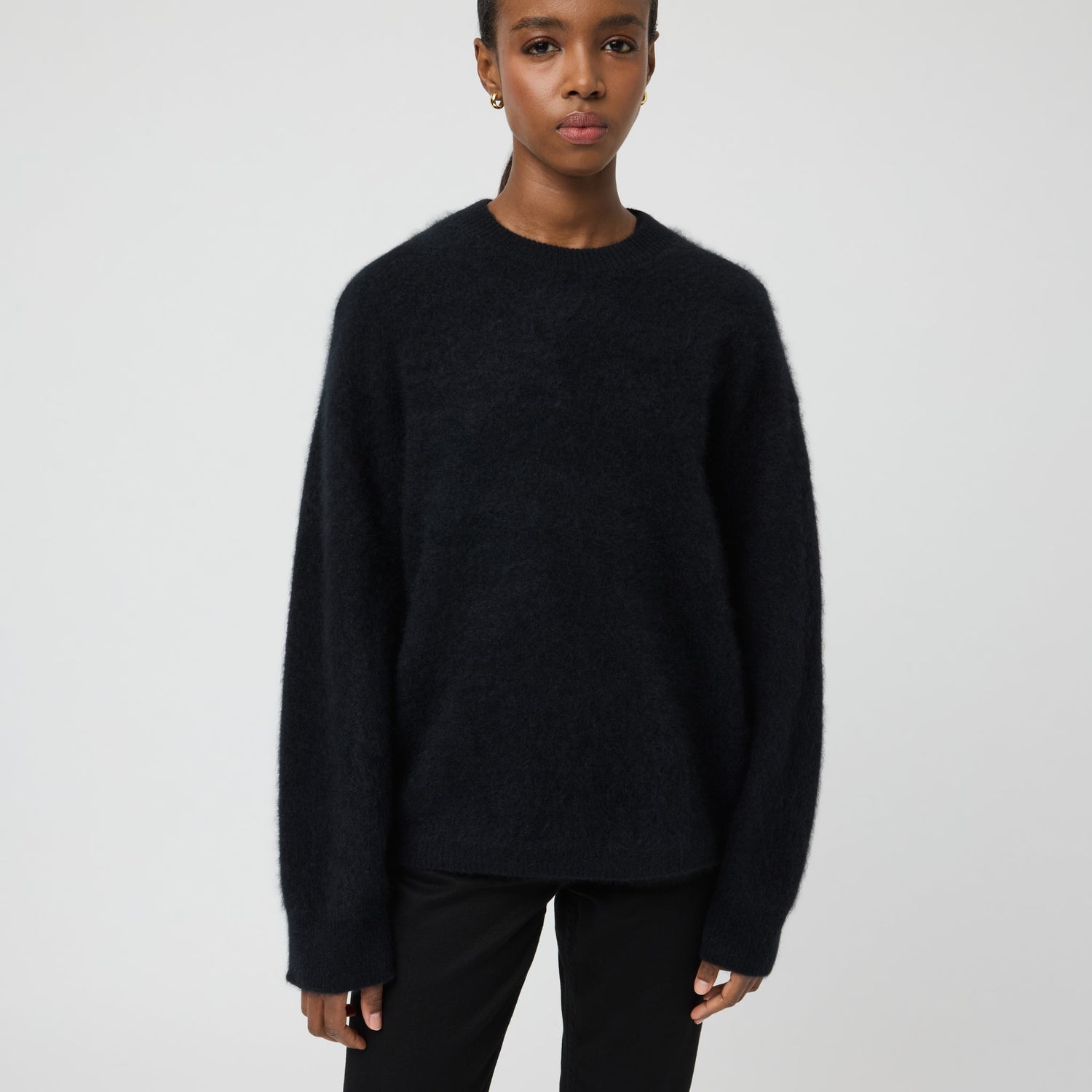Women's Brushed Cashmere Crewneck Sweater