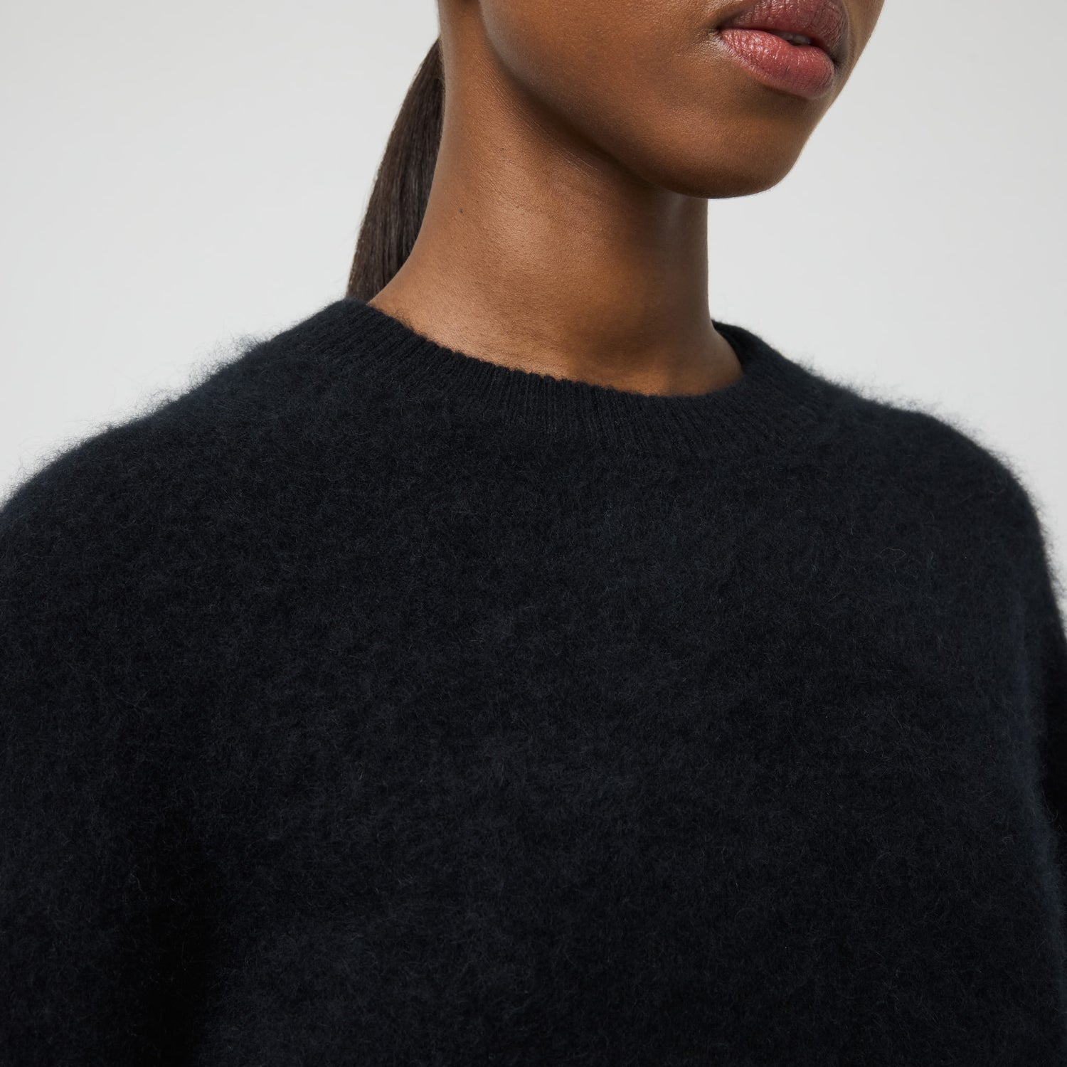 Women's Brushed Cashmere Crewneck Sweater