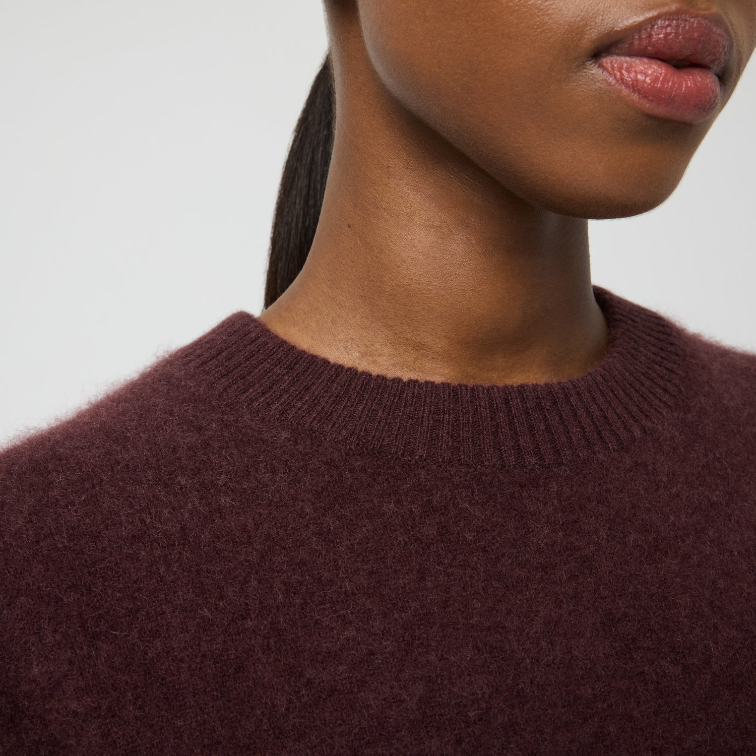 Women's Brushed Cashmere Crewneck Sweater