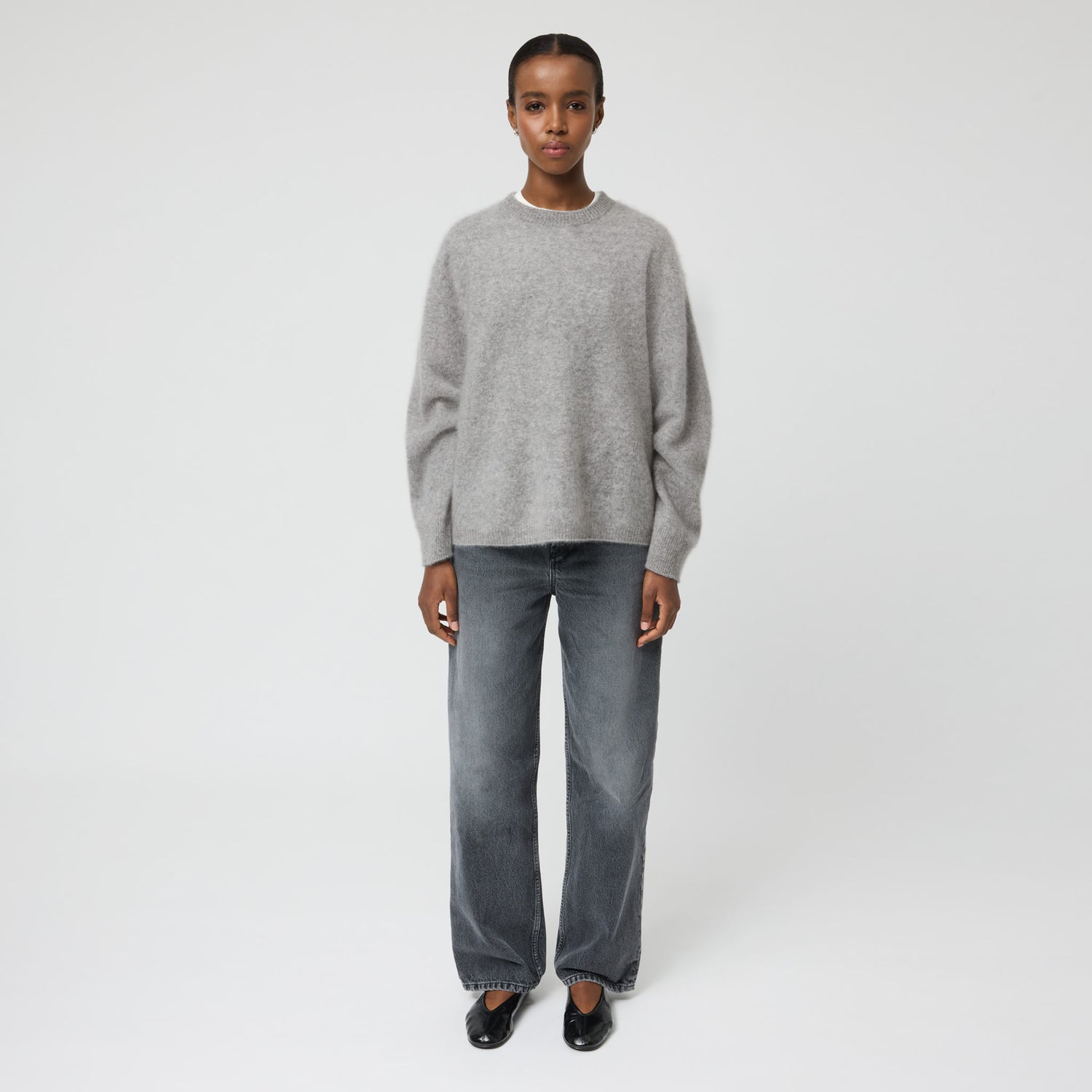 Women's Brushed Cashmere Crewneck Sweater