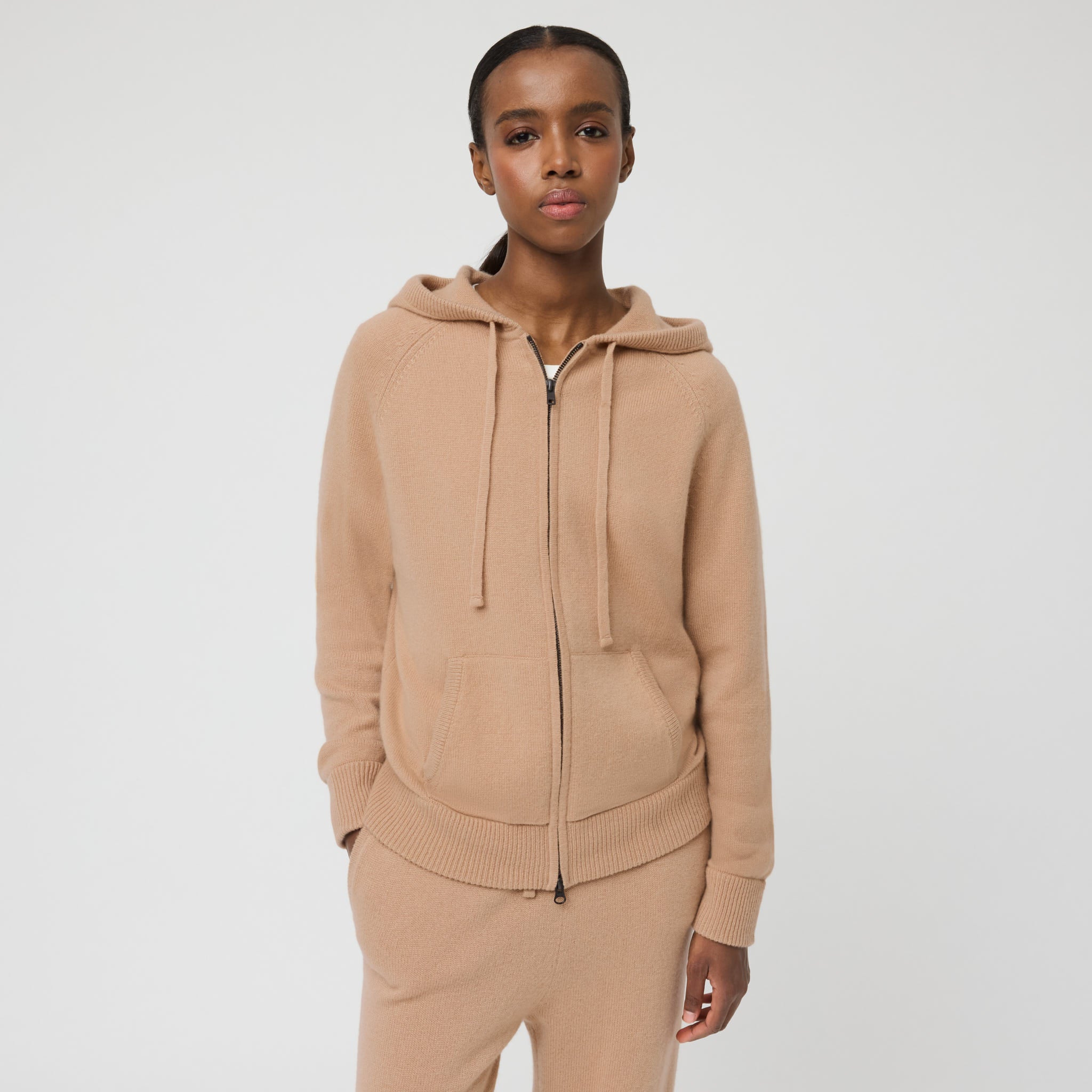 Women's Cashmere Zip Hoodie | Soft & Comfy | Singular Design