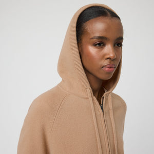 Women's Cashmere Zip Hoodie