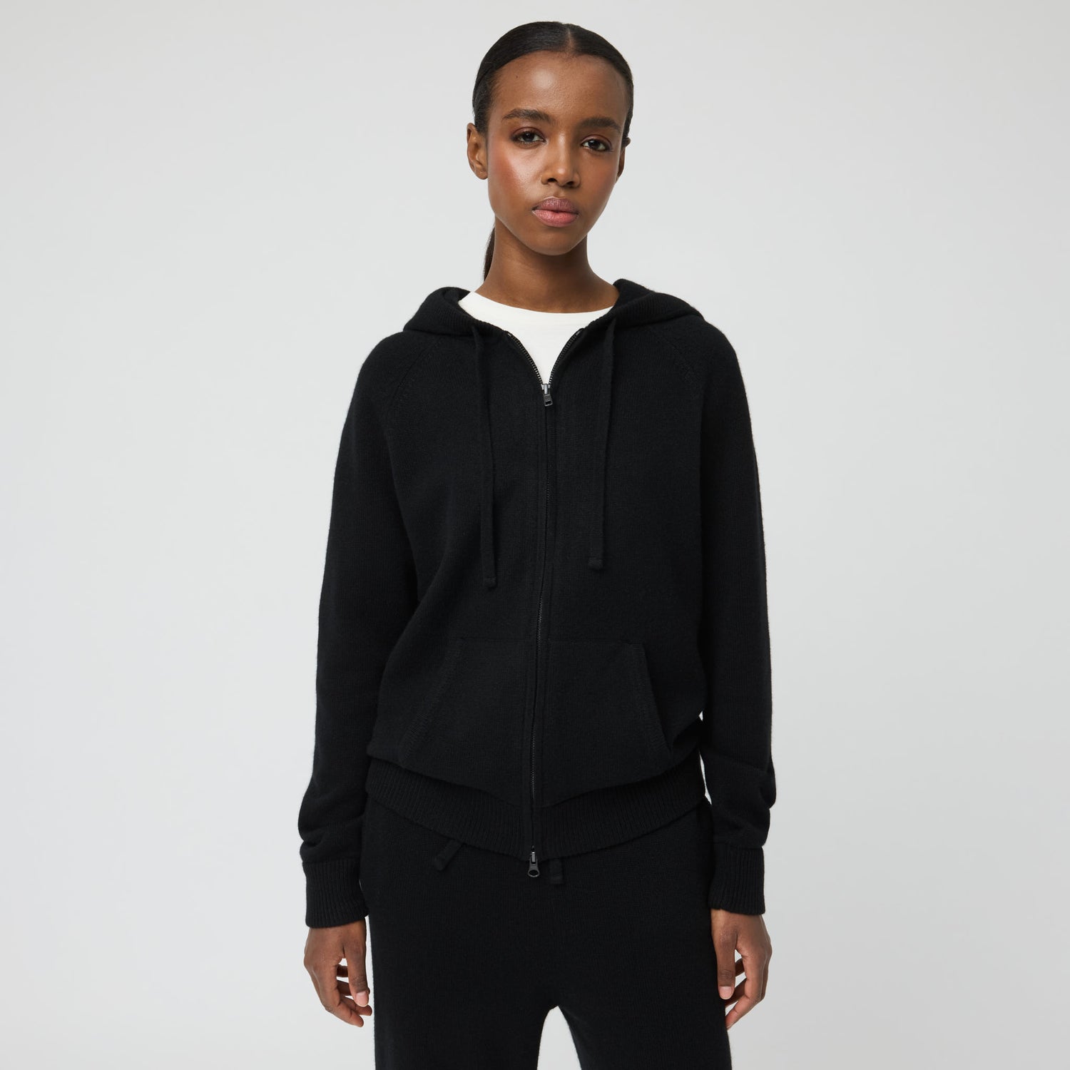 Women's Cashmere Zip Hoodie