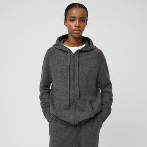 Women's Cashmere Zip Hoodie