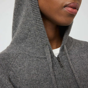 Women's Cashmere Zip Hoodie